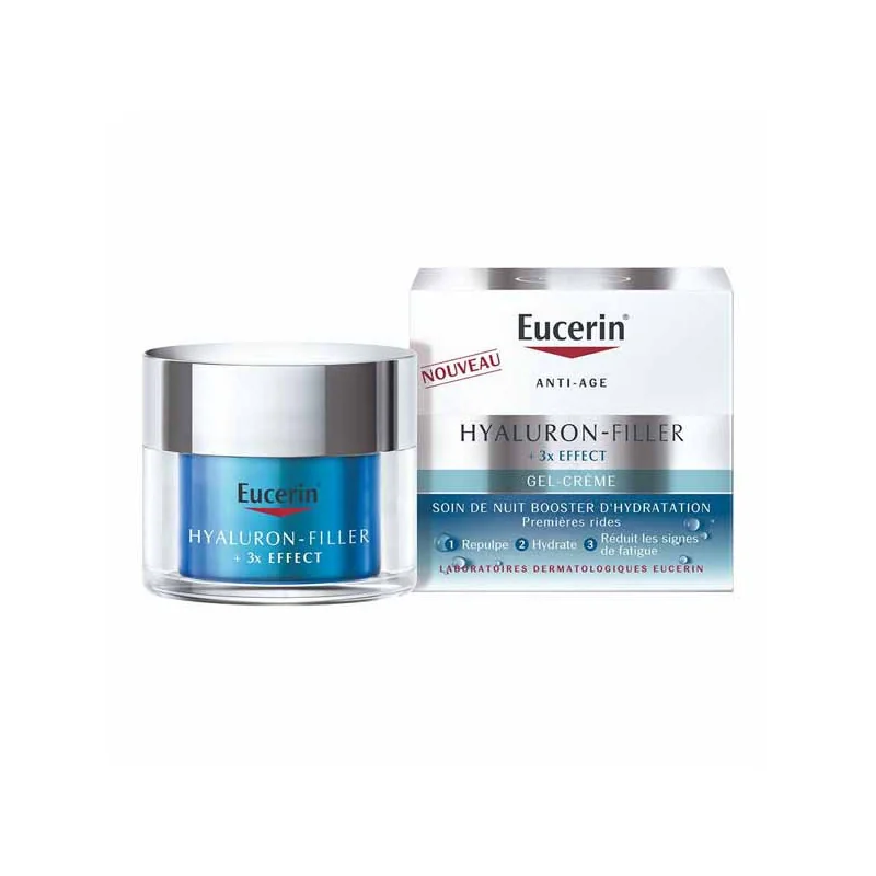 Eucerin Hyaluron Filler+ 3x Effect gel-crème soin de nuit 50ml