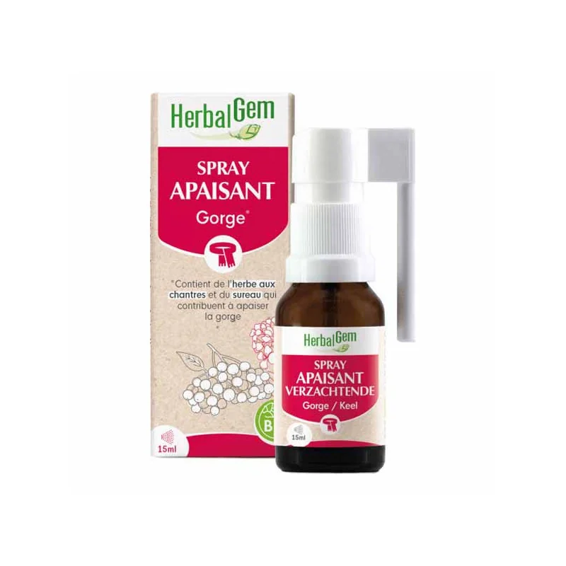 Herbalgem spray apaisant gorge bio 15ml