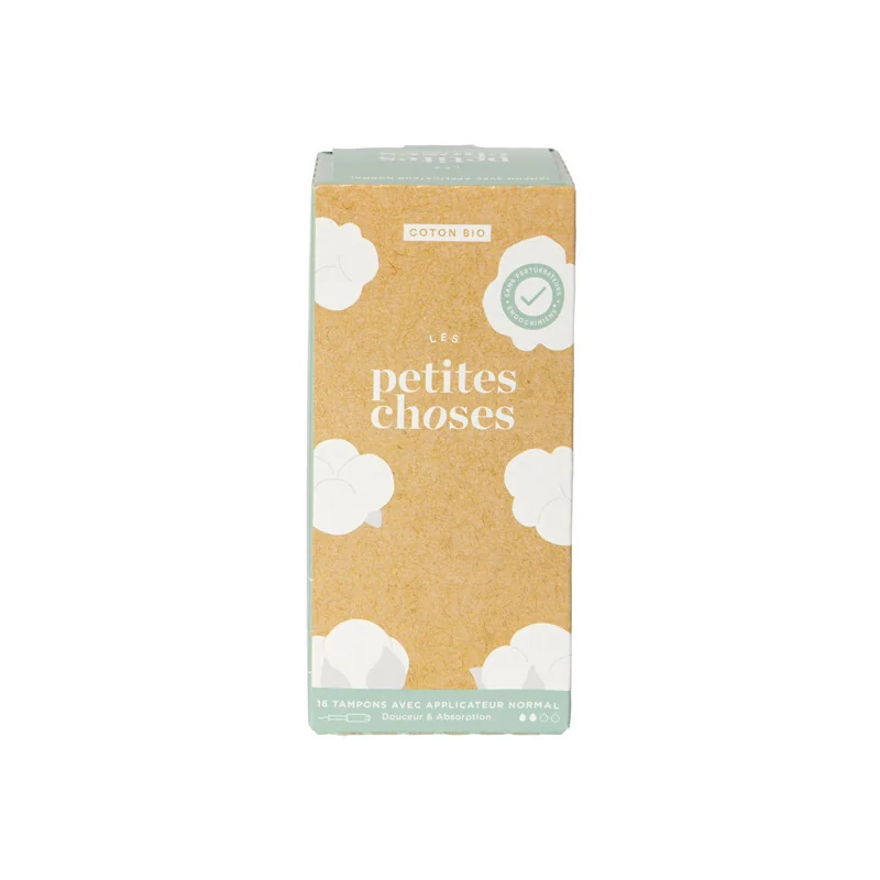 Les Petites Choses Tampon Bio avec applicateur Flux normal boîte de 16