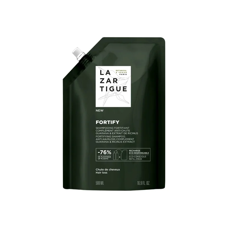 Lazartigue Fortify shampooing fortifiant anti-chute éco-recharge 500ml
