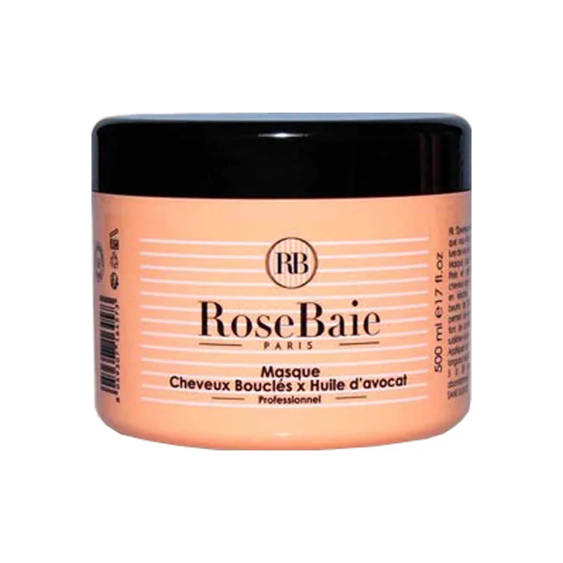 RoseBaie masque cheveux bouclés huile d'avocat 500ml