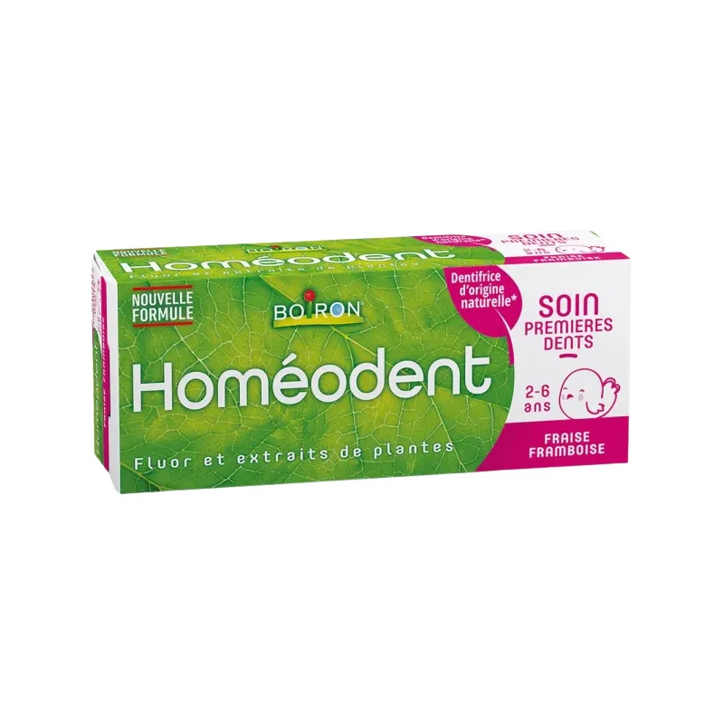 Boiron Homéodent soin premières dents 2-6 ans lot de 2x50 ml