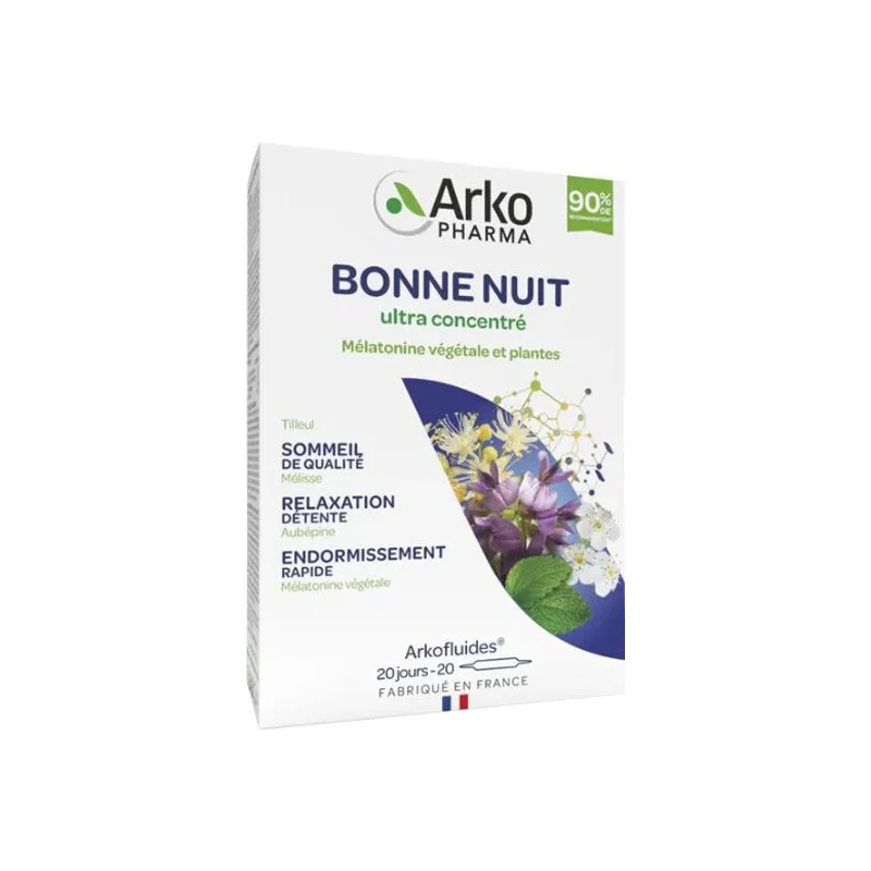 Arkopharma Arkofluides Bonne nuit bio 20 ampoules