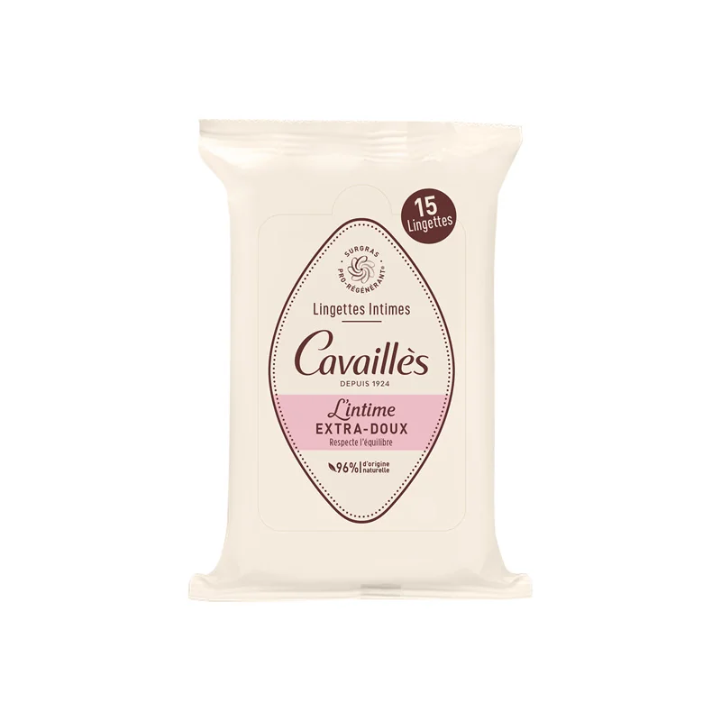Rogé Cavaillès Extra-Doux 15 lingettes intimes