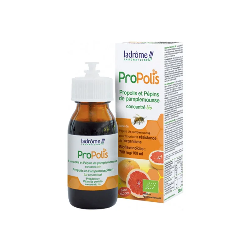 Ladrôme Propolis et Pépins de pamplemousse concentré bio 50ml