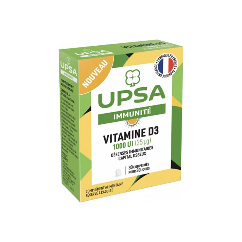 UPSA Immunité Vitamine D3 1000UI - 30 comprimés