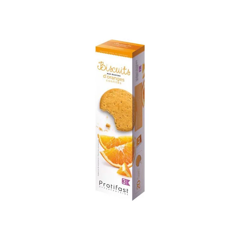 Protifast Biscuits aux écorces d'orange confites 20 biscuits 150gr
