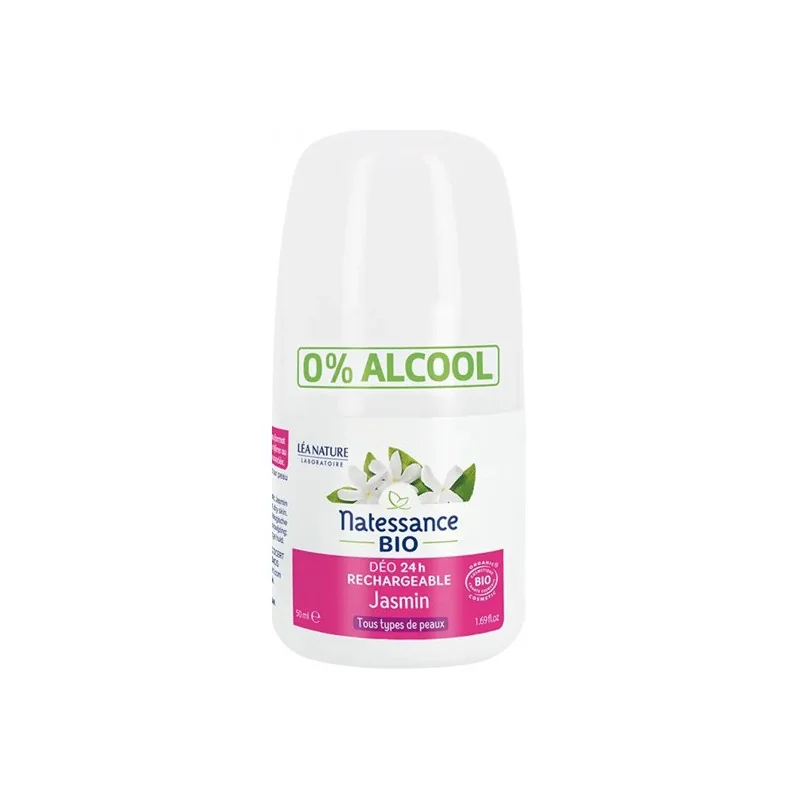 Natessance déo 24h rechargeable Jasmin bio 50ml