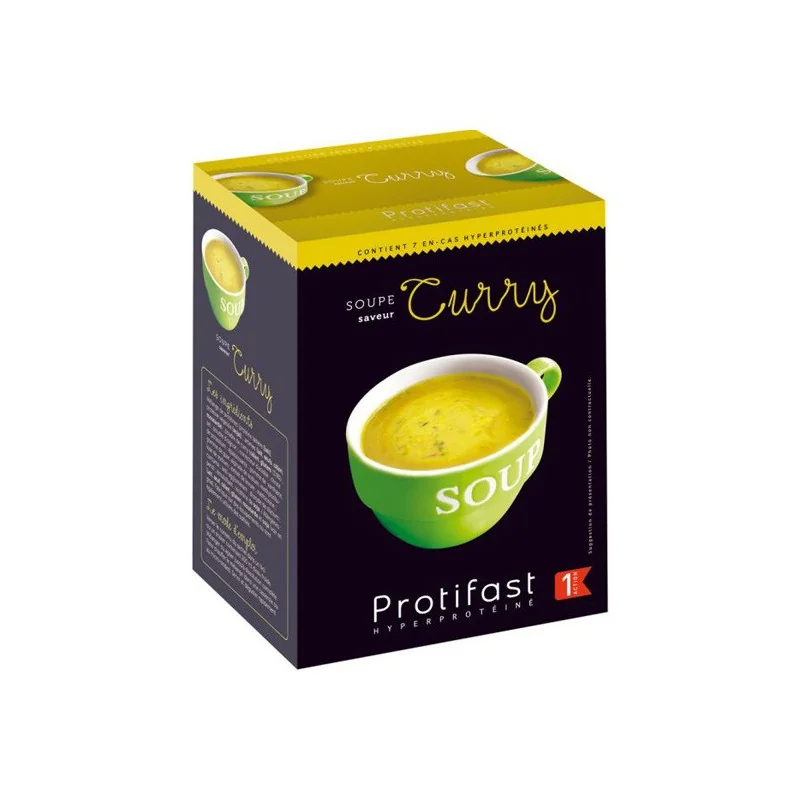 Protifast Soupe saveur curry boîte de 7 sachets