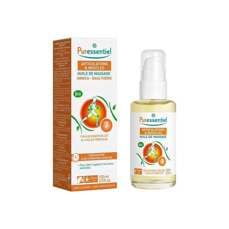 Puressentiel Articulations & Muscles huile de massage bio 100ml