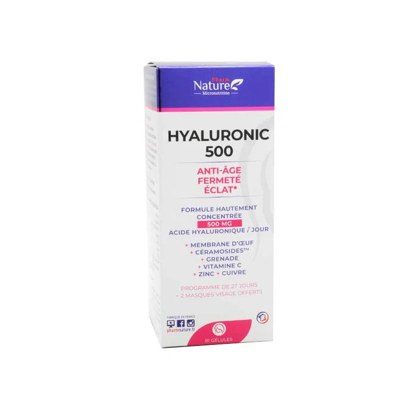 Pharm Nature Hyaluronic 500 - 81 gélules