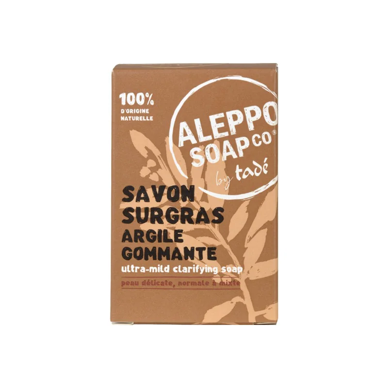Tadé savon d'Alep surgras Argile gommante 150gr