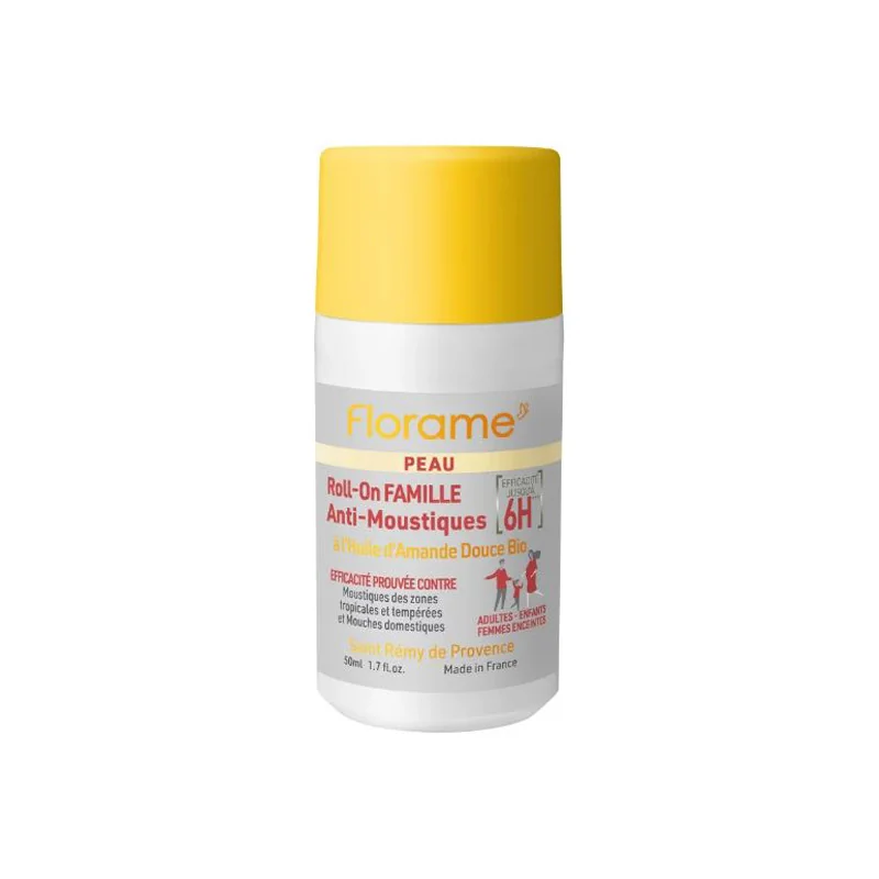 Florame Peau Roll-on Famille anti-moustiques 50ml