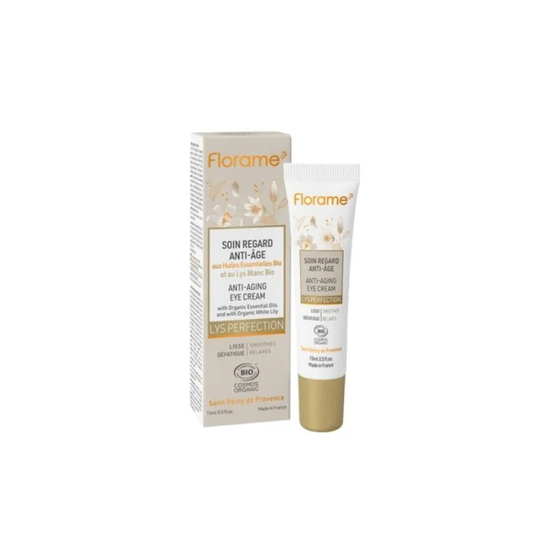 Florame Lys Perfection Soin Regard Contour des Yeux Anti-Âge Bio 15 ml