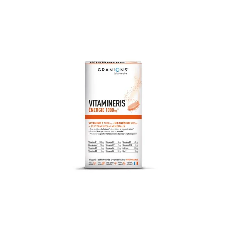 Granion Vitamineris Énergie 1000mg - 30 comprimés