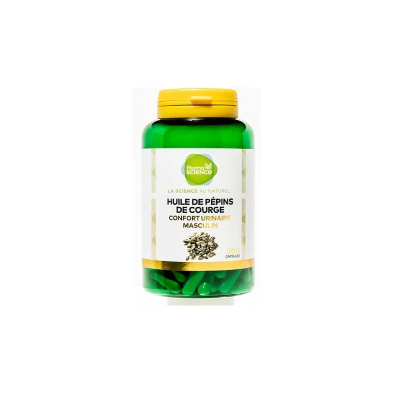 Pharmascience Huile de Pépins de Courge 200 capsules