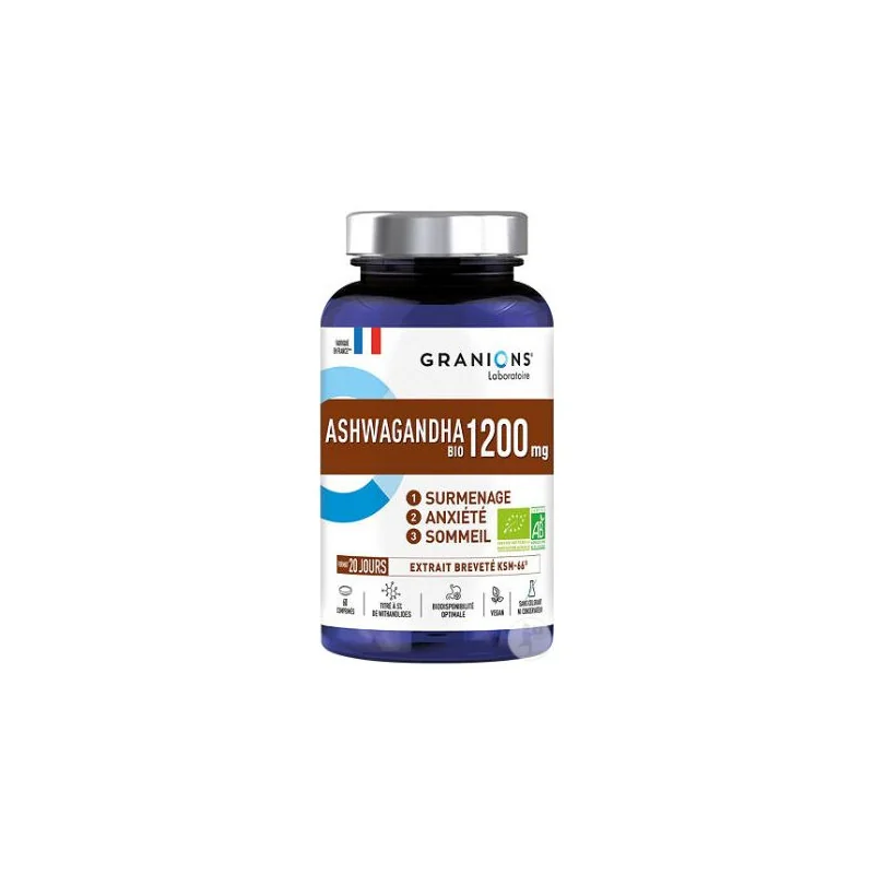 Granions Ashwagandha Bio 1200mg 60 Comprimés