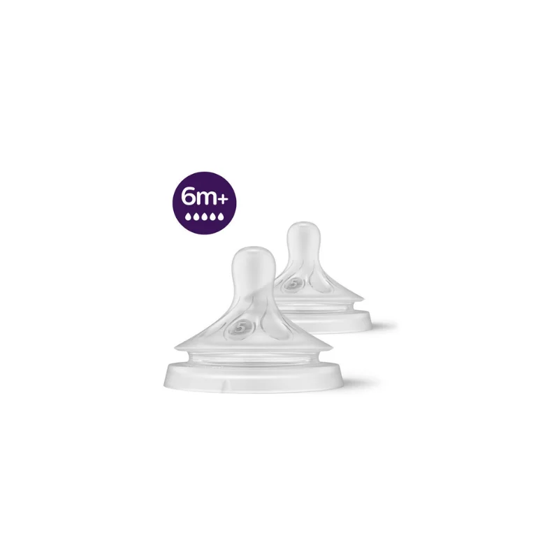Avent  Lot de 2 Tétines Natural 6 Mois +