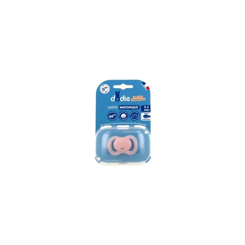 Dodie Sucettes Anatomiques Spécial Naissance 0-2m en silicone x1 - Motifs aléatoires