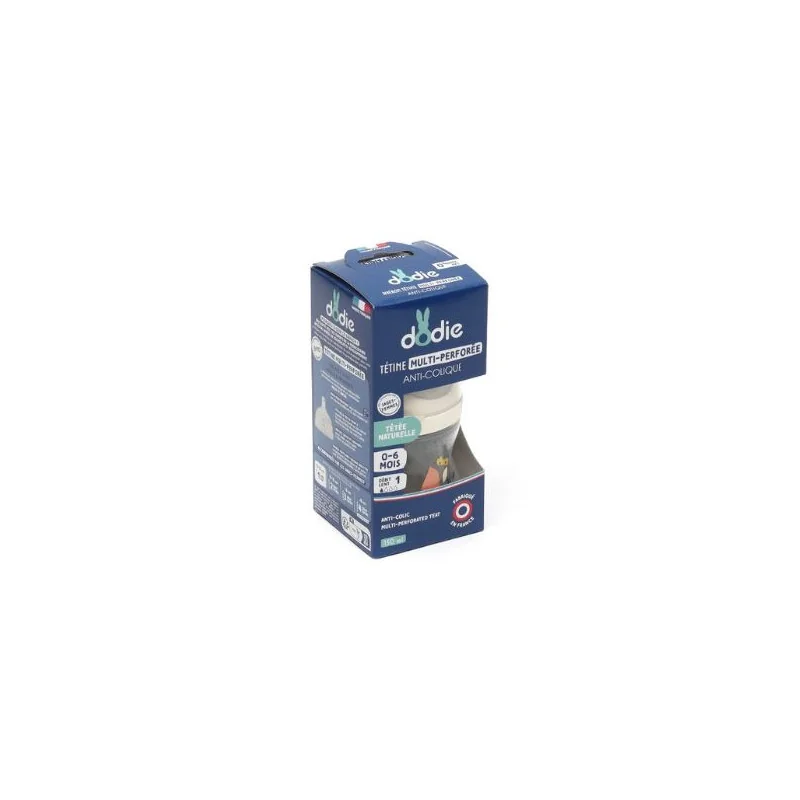 Dodie Biberon anti colique tétine multi perforée 150 ml