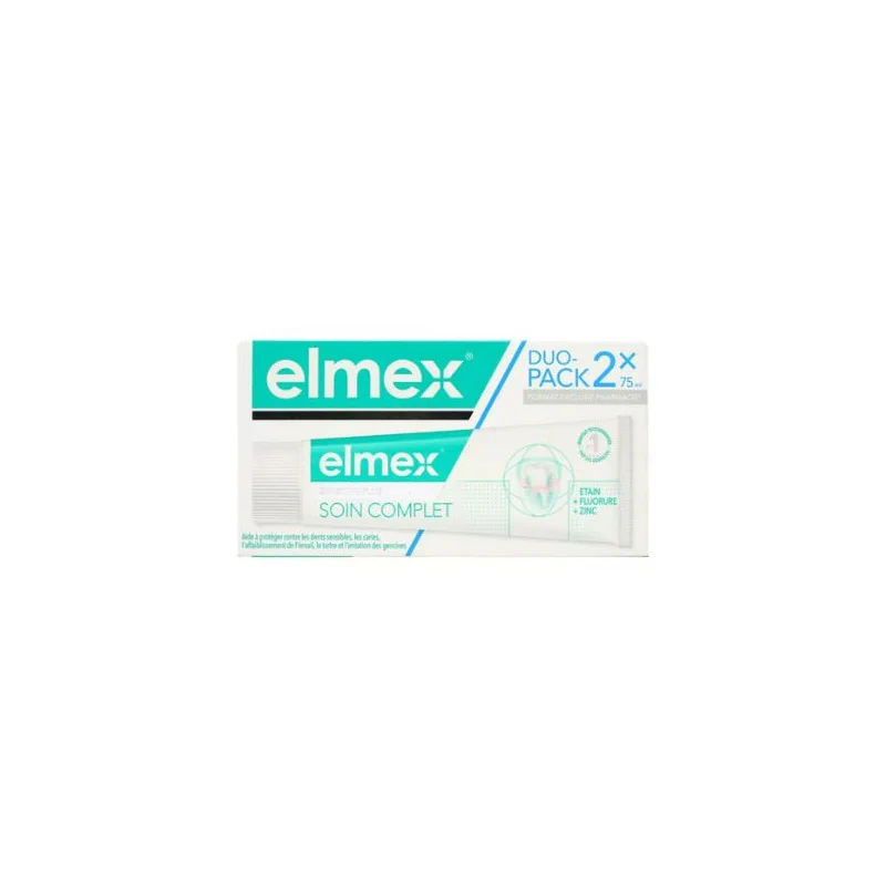 ELMEX Dentifrice Sensitive Complet Dent 2x75 ml