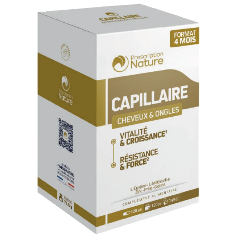 Prescription Nature Capillaire Cheveux & Ongles 120 gélules