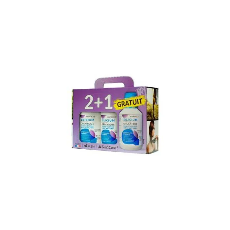 Aquasilice Coffret Tripack Silicium Source Végétale 3x500