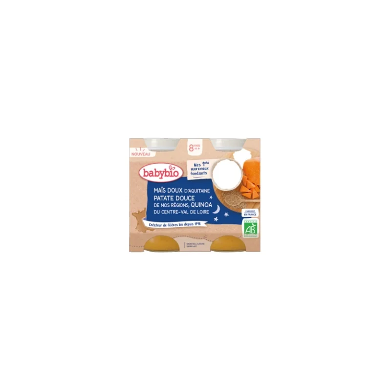 BabyBio Maïs Patate douce  BIO - 2x200g