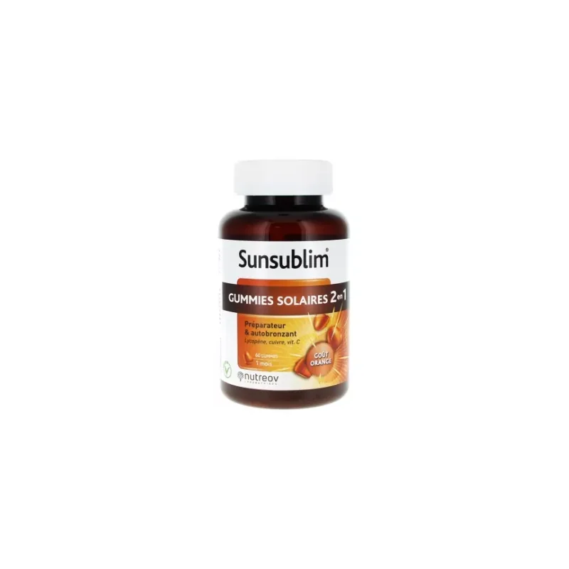 Nutreov Sunsublim Gummies Solaires 2en1 60 Gummies
