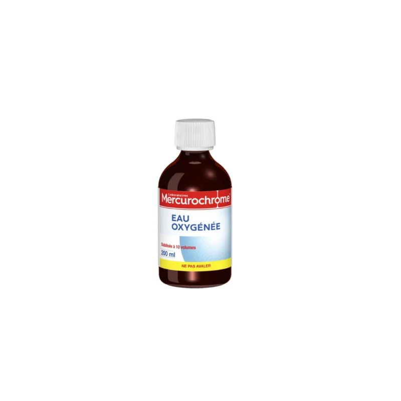 Mercurochrome eau oxygenee stabilisee a 10 volumes 200ml