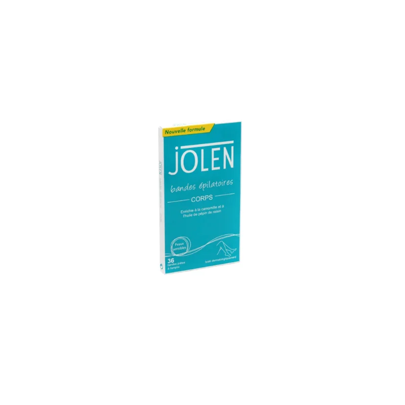 Jolen bandes de cire froide corps 36 bandes
