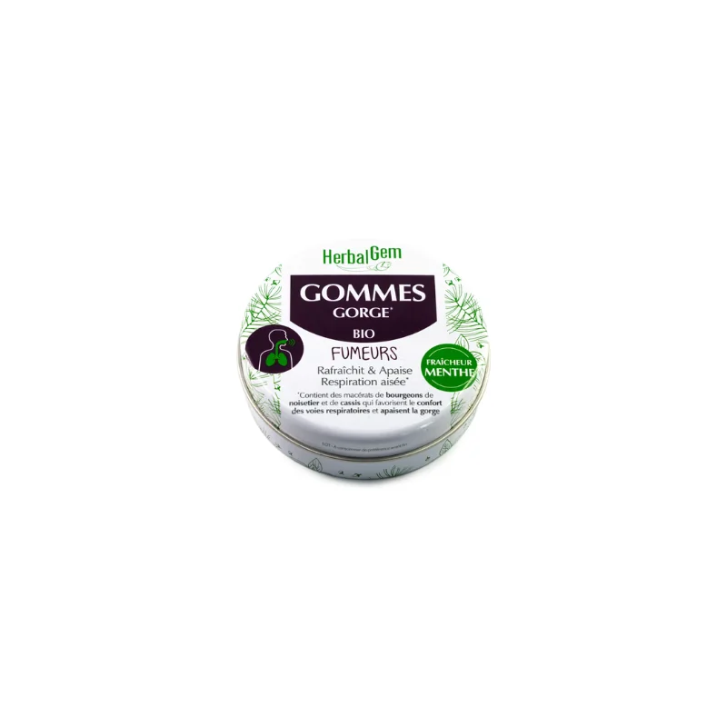 Herbalgem Gommes Gorge Bio pour Fumeurs