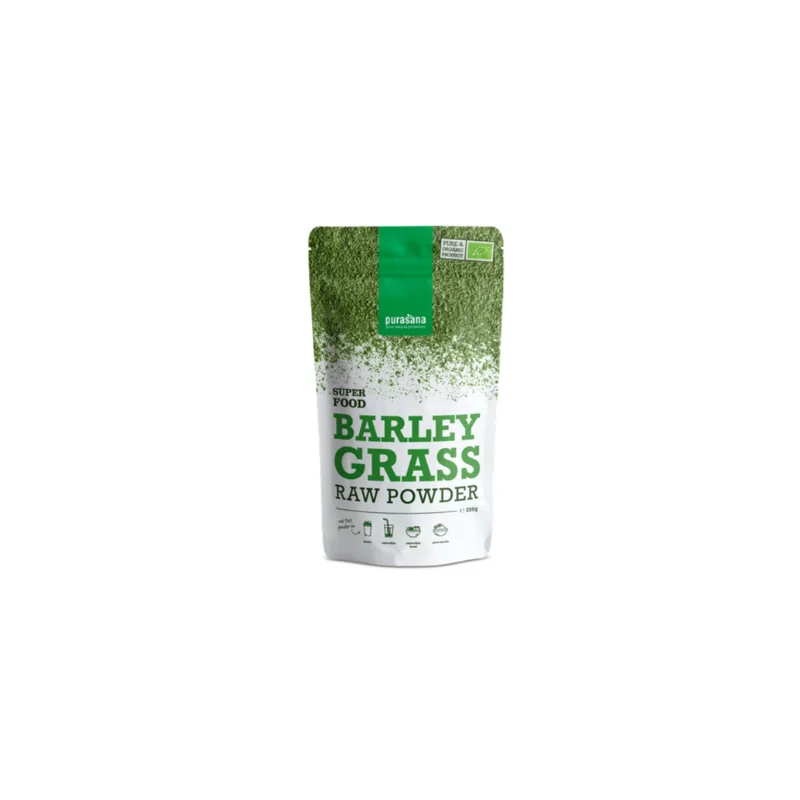 Poudre d'herbe d'orge bio - 200 gr - Purasana