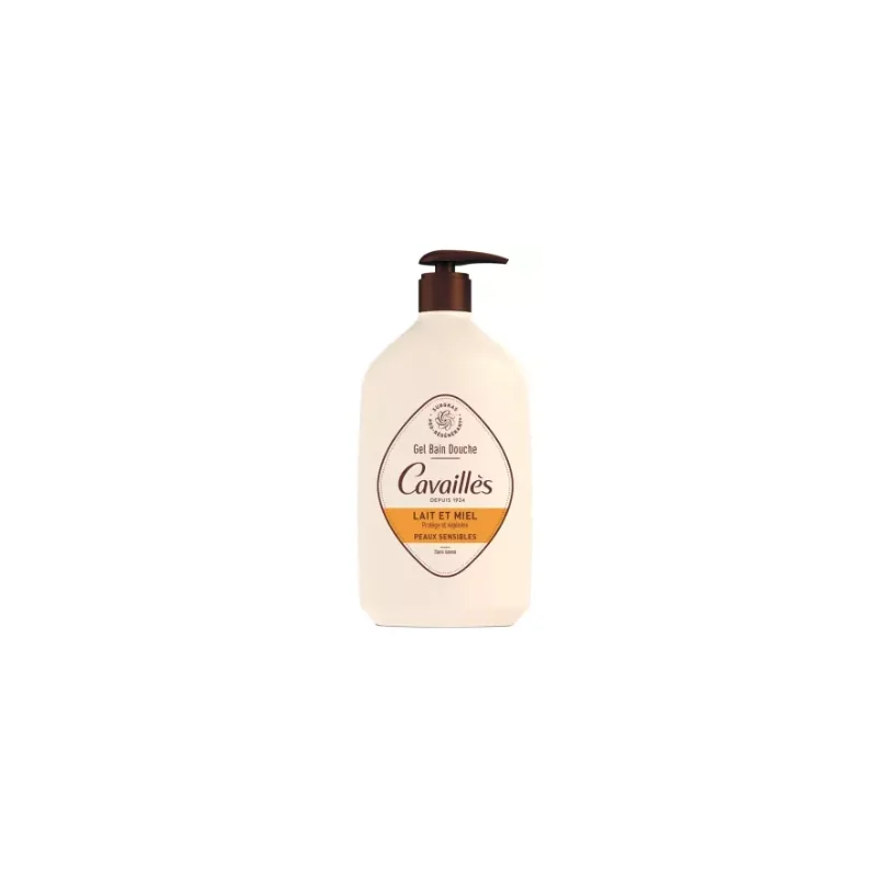 Rogé Cavaillès Gel Bain Douche Peaux Sensibles Lait et Miel 1 L
