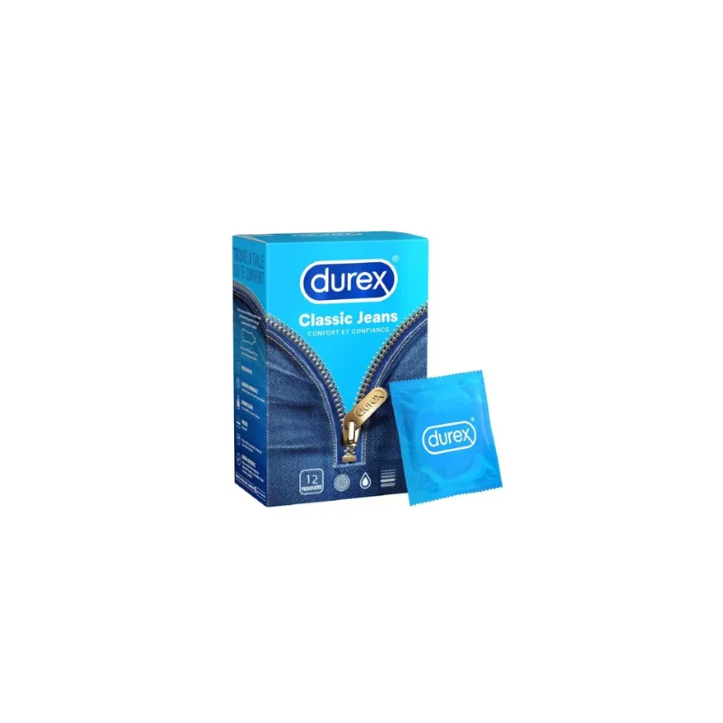Durex Préservatifs Classic Lubrifies X12 Jeans