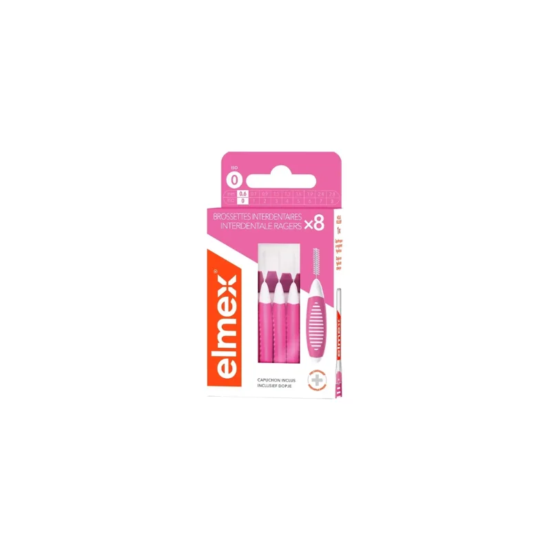 ELMEX Brossette Interdentaire Taille 0 0.6mm, 8 Unités