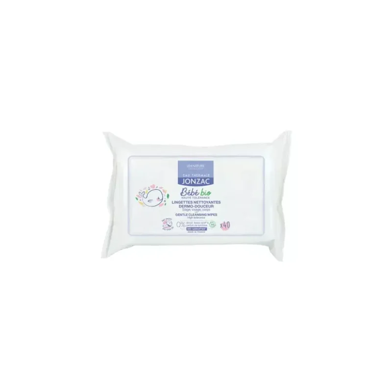 Eau de Jonzac Bébé Bio 40 Lingettes Nettoyantes