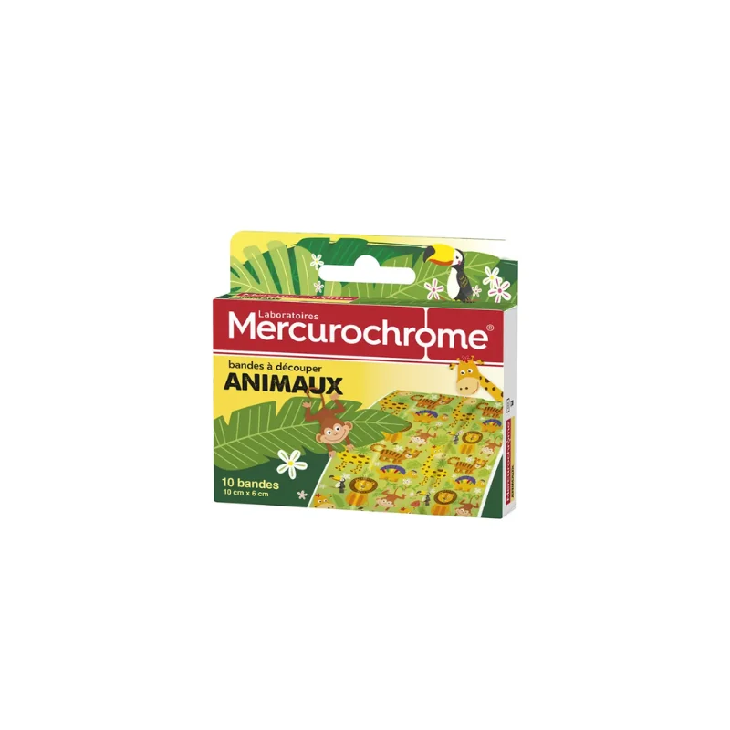 Mercurochrome Bandes à Découper Animaux x10