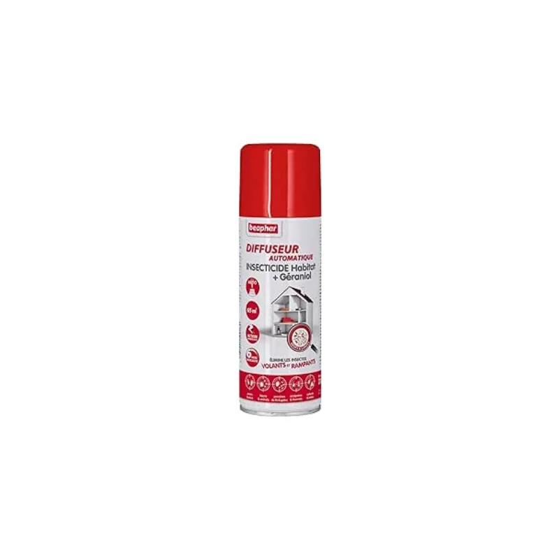 Beaphar - Diffuseur automatique insecticide habitat 200ml