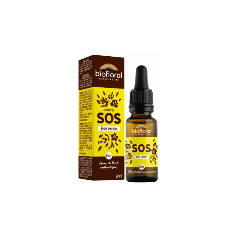Biofloral Gouttes SOS Jour Serein Bio 20 ml