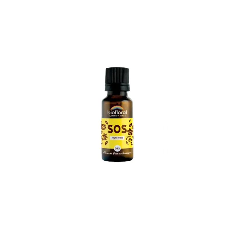 Biofloral SOS Jour Serein Bio - Complexe Secours Fleurs de Bach Granules 19,5 g