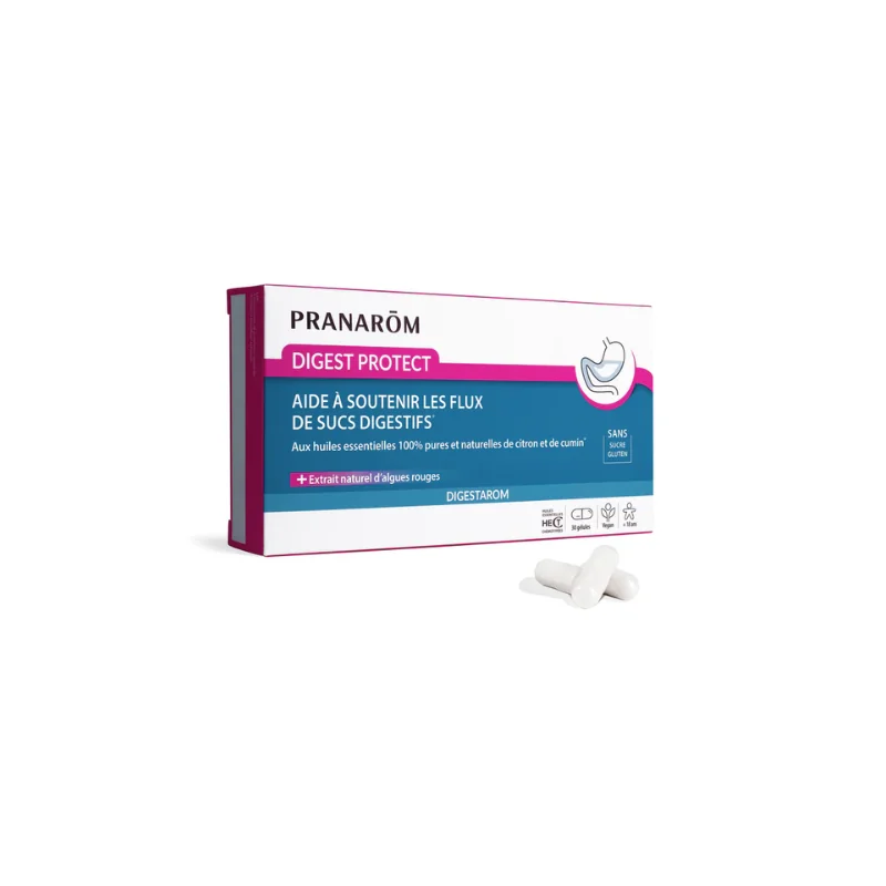 Pranarom Gélules Digest protect améliore les inconforts gastriques