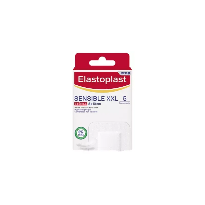 Elastoplast Pansement Sensible XXL Stérile 5 Pansements
