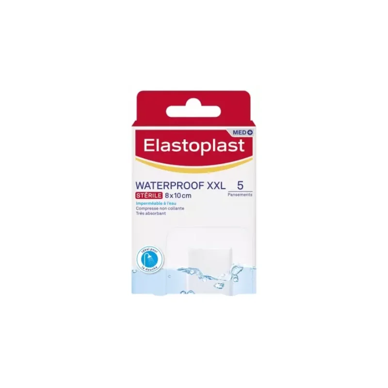 Elastoplast Pansement Waterproof XXL Stérile 5 Pansements