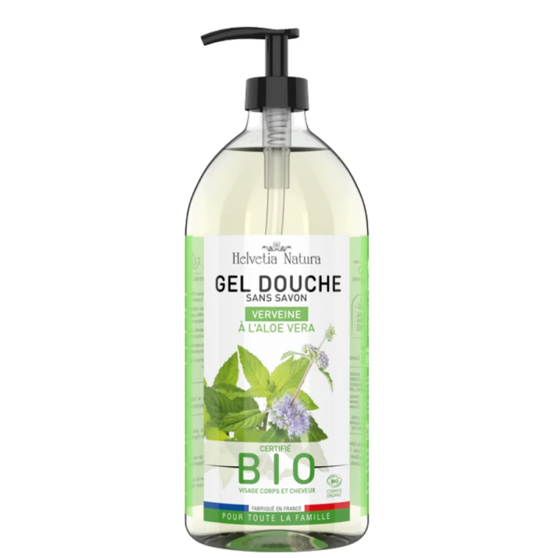 Helvetia Natura Gel Douche Aloe vera Verveine BIO 1L