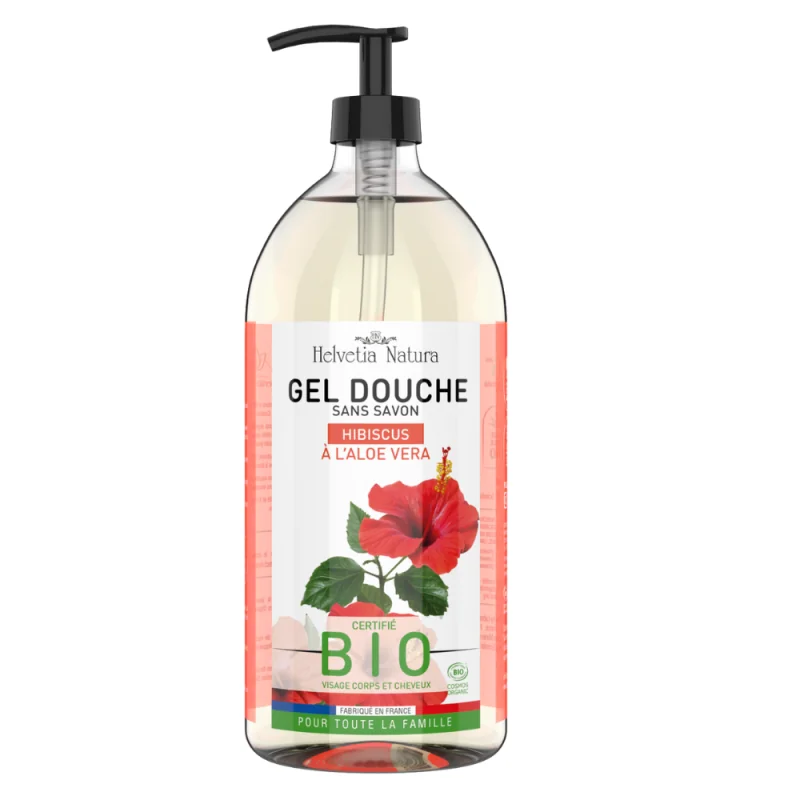 Helvetia Natura Gel Douche Aloe Vera Hibiscus BIO - 1L