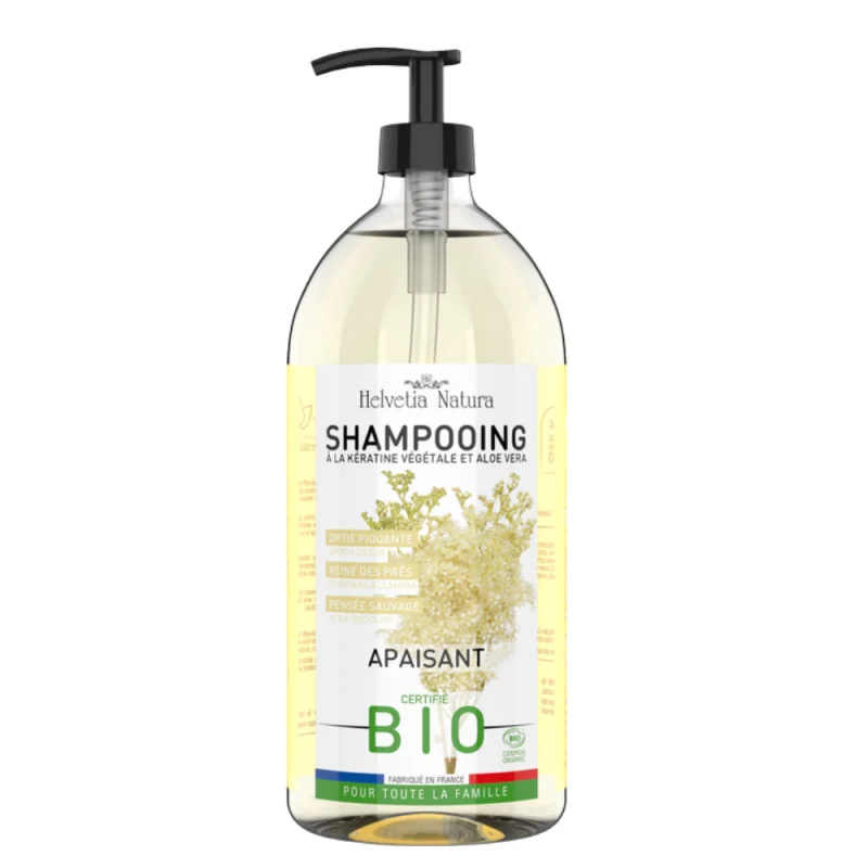 HELVETIA NATURA Shampooing Apaisant Bio 500ml A la Kératine végétale