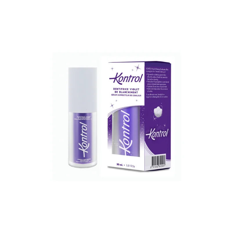 Kontrol - Dentifrice violet de blanchissement 30ml
