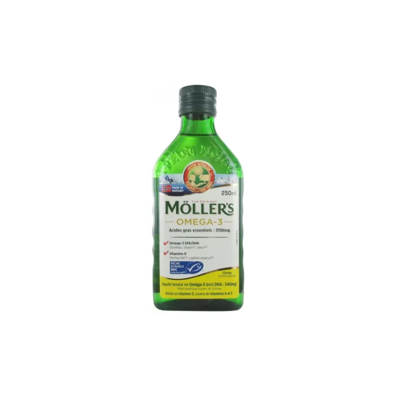 Moller's huile de foie de morue citron 250ml