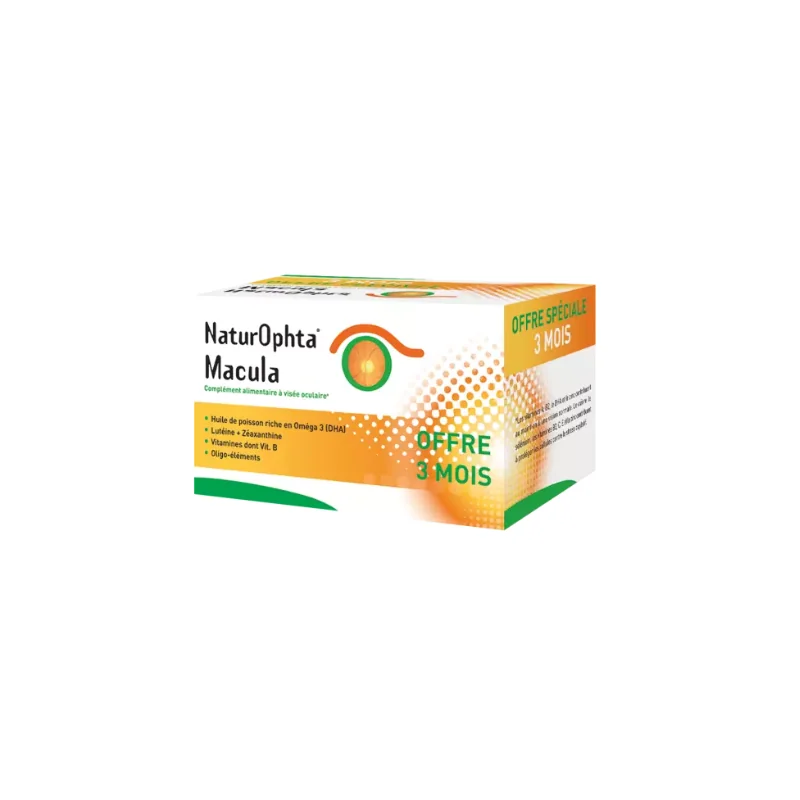 NaturOphta Macula 3 Mois 180 capsules